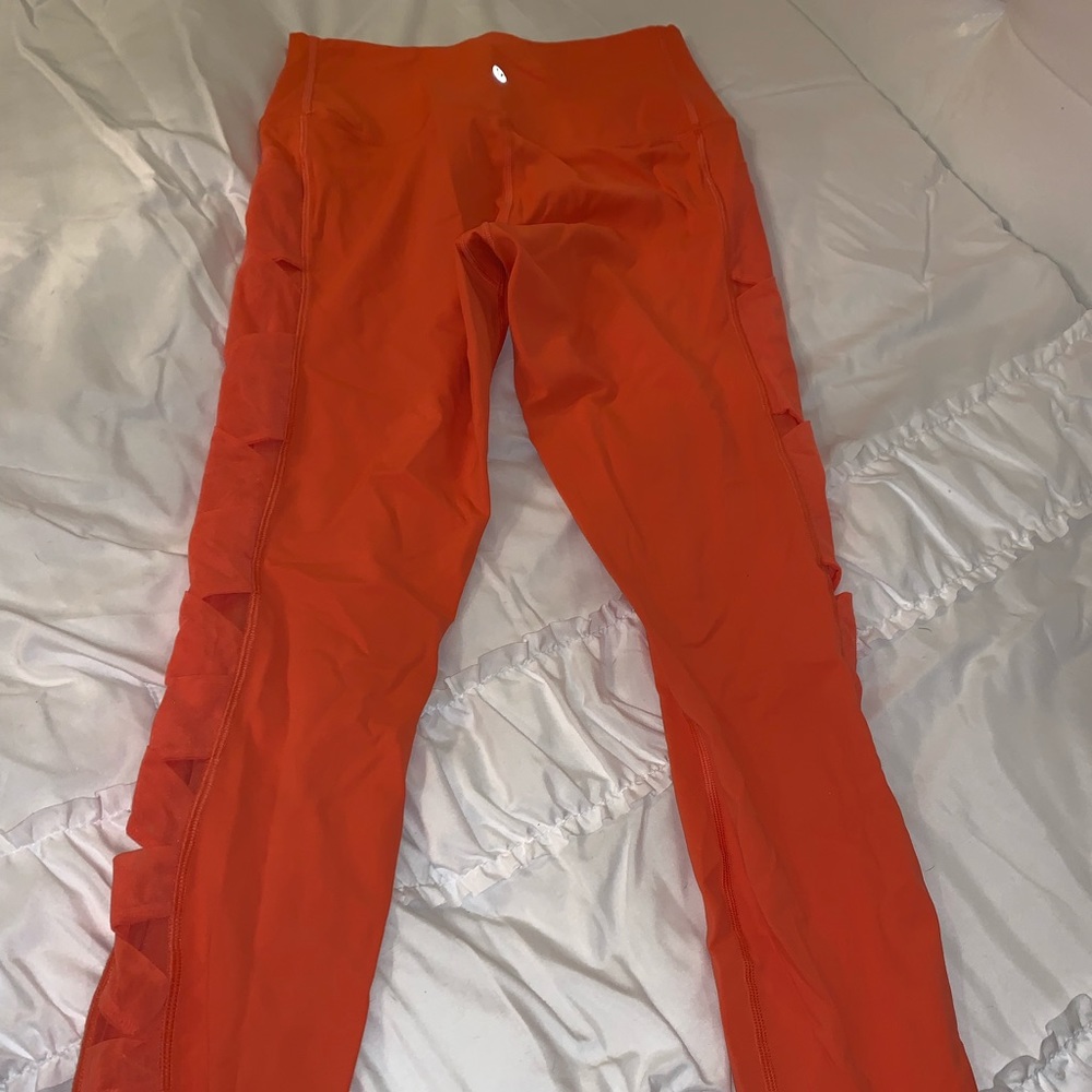 Orange lululemon leggings